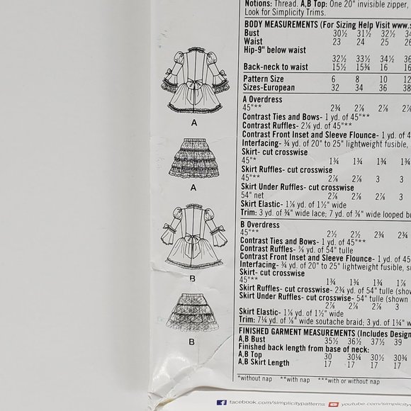 Simplicity K Rescent Costumes Misses' Dress, 14-22 - Picture 6 of 8